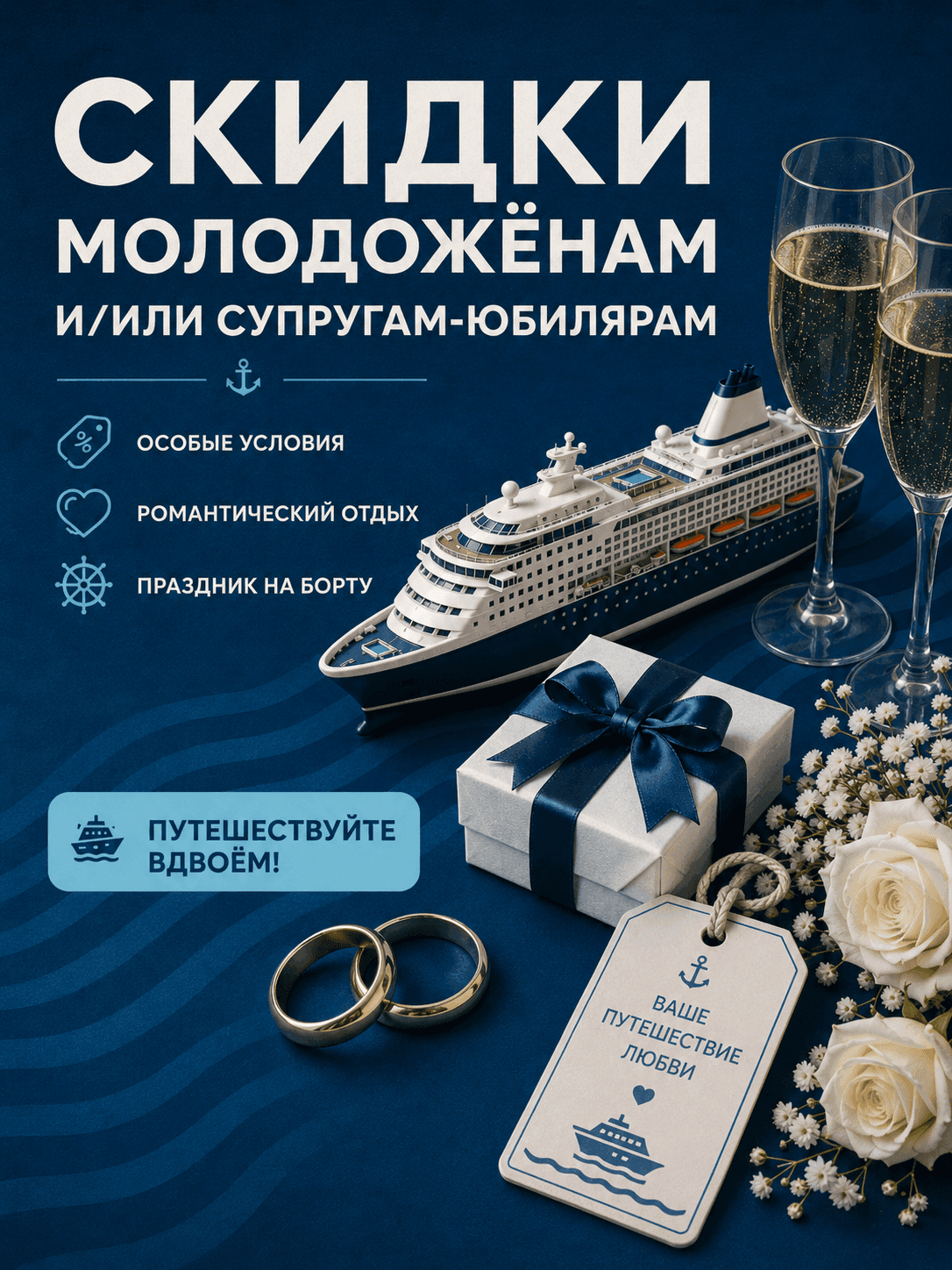 Скидки молодожёнам и/или супругам-юбилярам